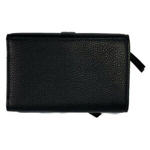 Chloe tri wallet black leather fold